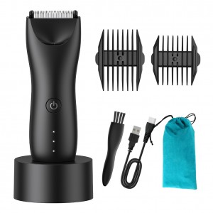 New Hot Selling IPX7 Waterproof Trimmer Rechargeable Cordless Body Hair Trimmer Electric Groin Hair Trimmers With LED Light