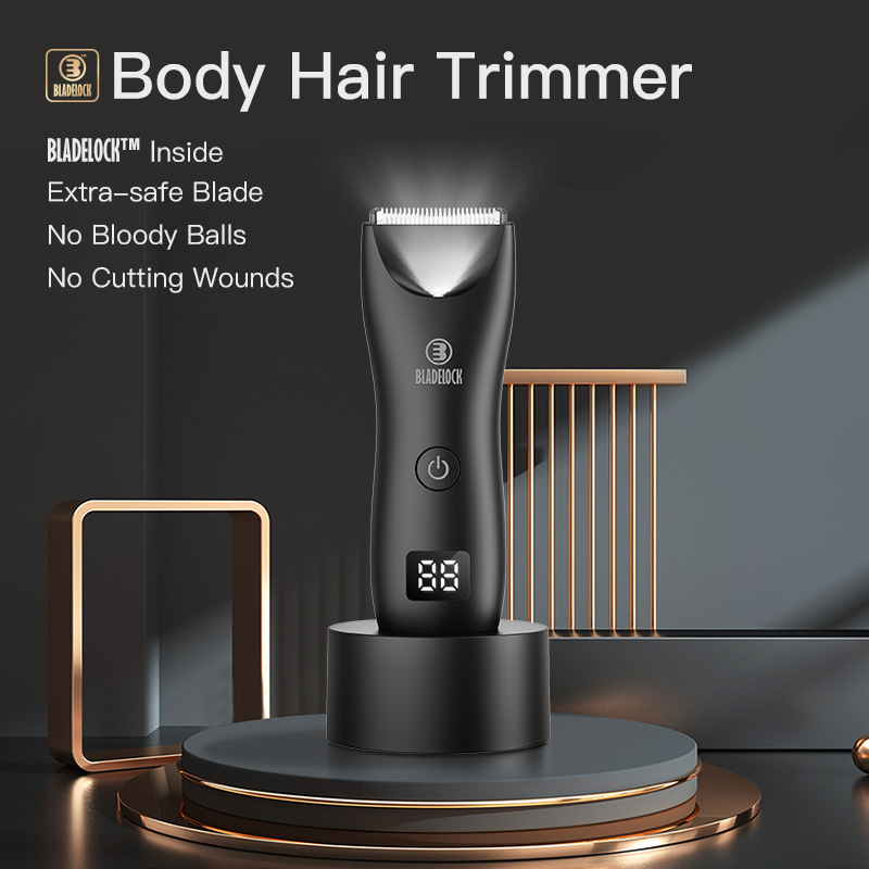 New Hot Body Hair Trimmer Electric Clippers For Men Cordless Professional Hair Clippers LCD Waterproof Ceramic Blade Body Shaver