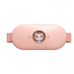 New Coming Menstrual Care Pain Relief Waist Protection Belt USB Cartoon Warm Portable Waist Abdominal Massager Best Gift For Girls